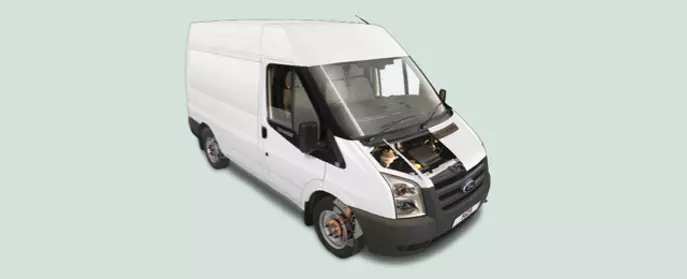 Ford Transit 260s FD Van 85 LR 4,23  2005 - voorkant