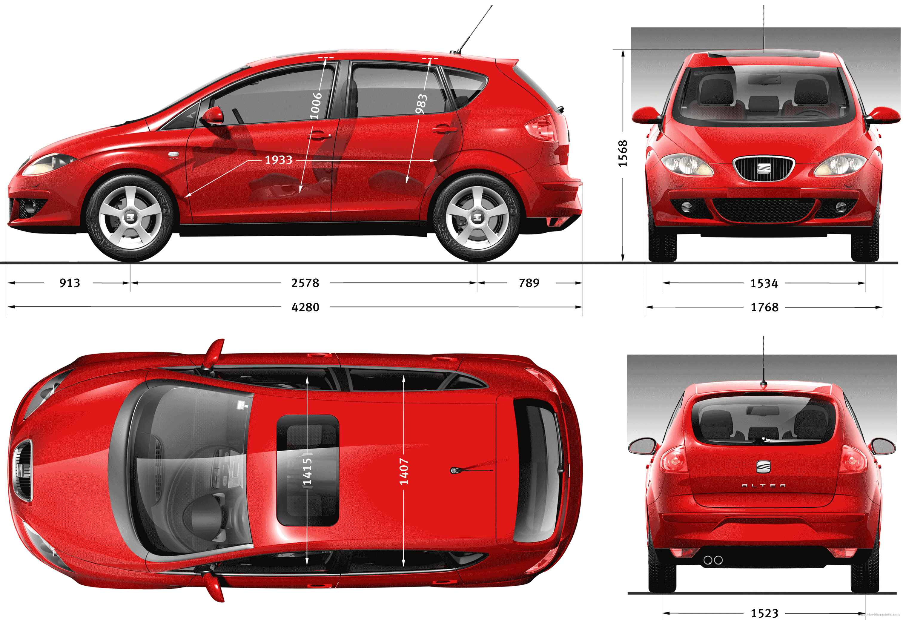 Seat Altea  2004 - voorkant
