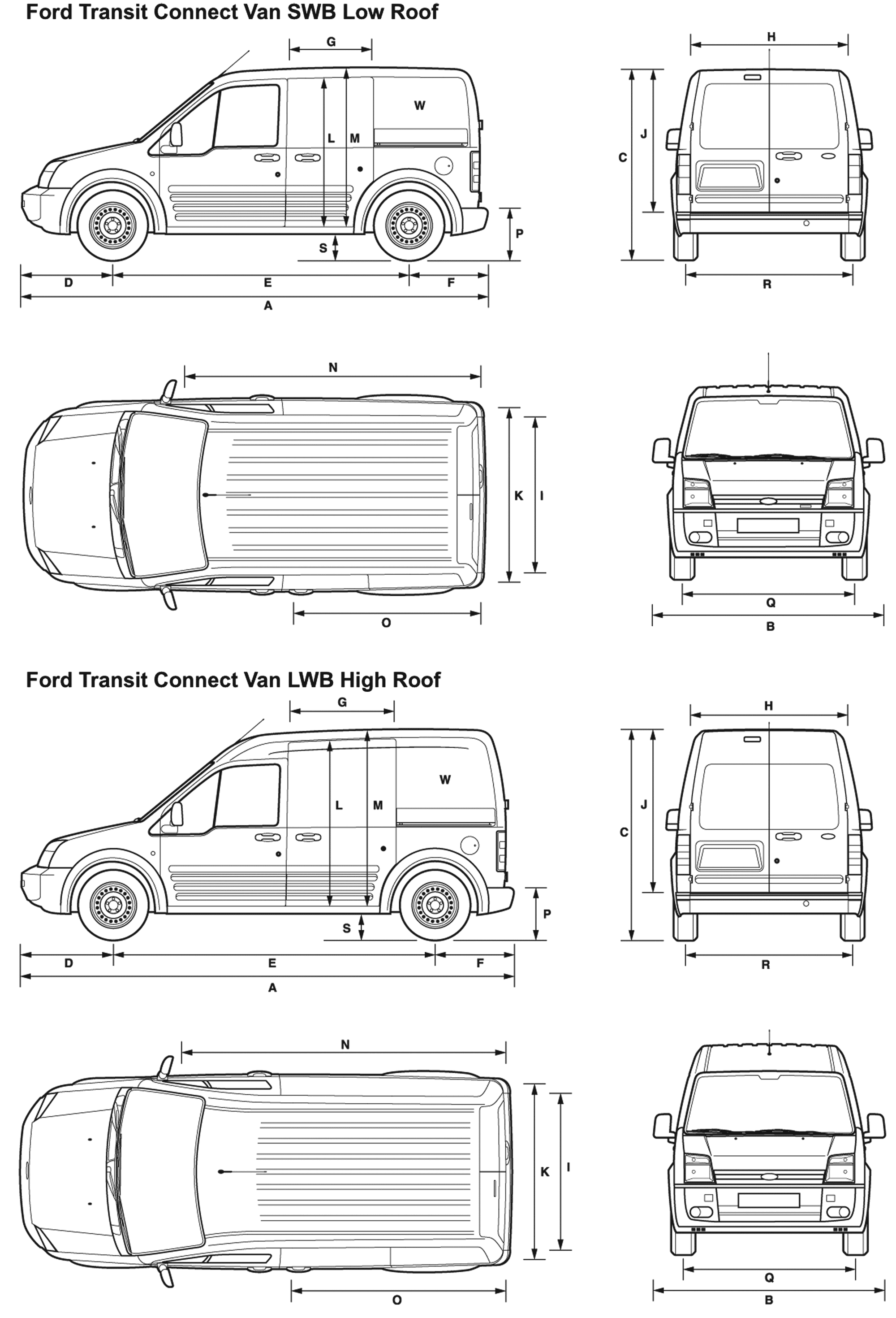 Ford Transit Connect  2008 - voorkant