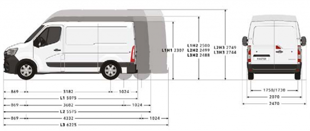 Renault Master 3.5t L2h3 2.5 Dci  2003 - voorkant