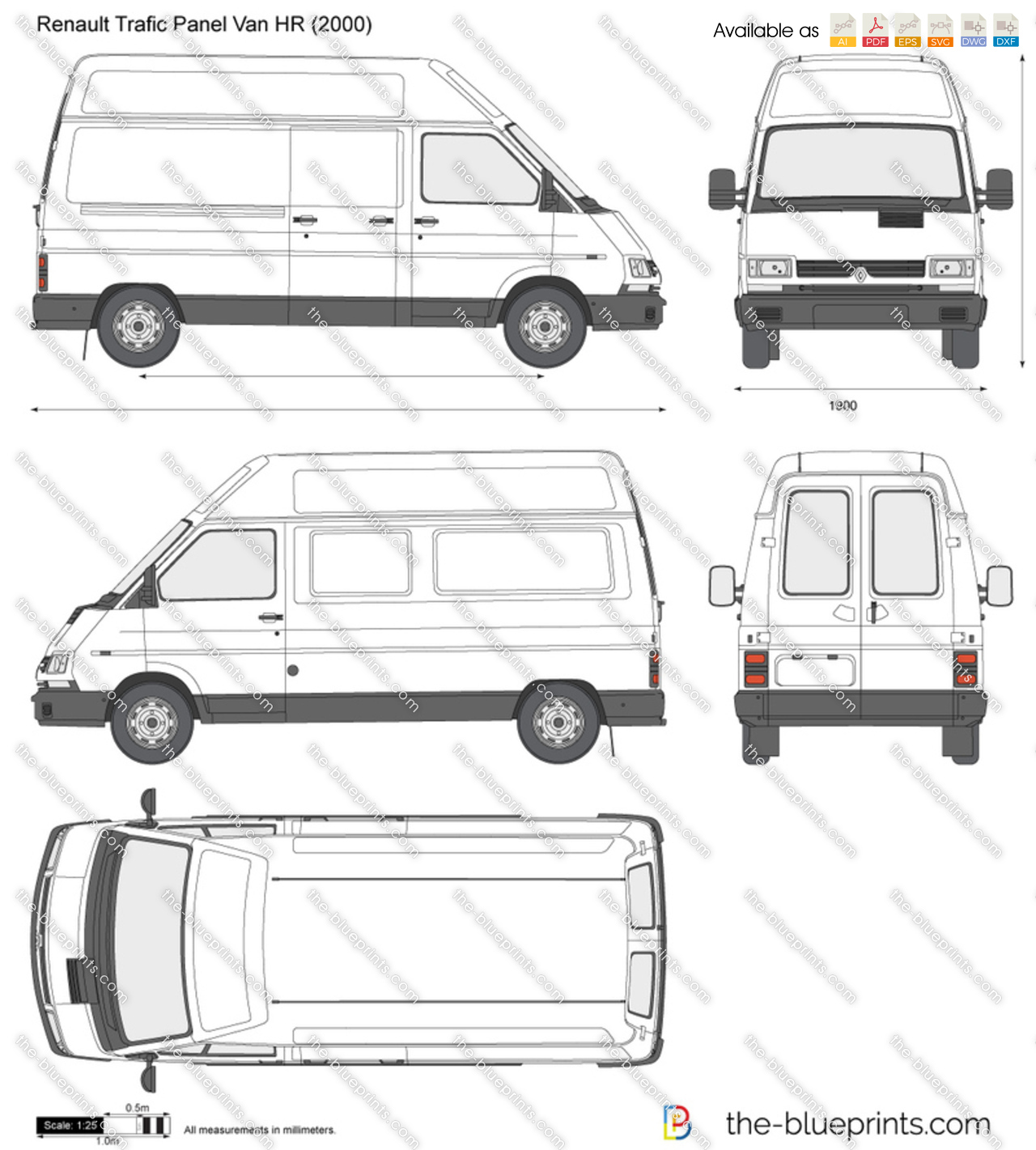 Renault Master  1995 - voorkant
