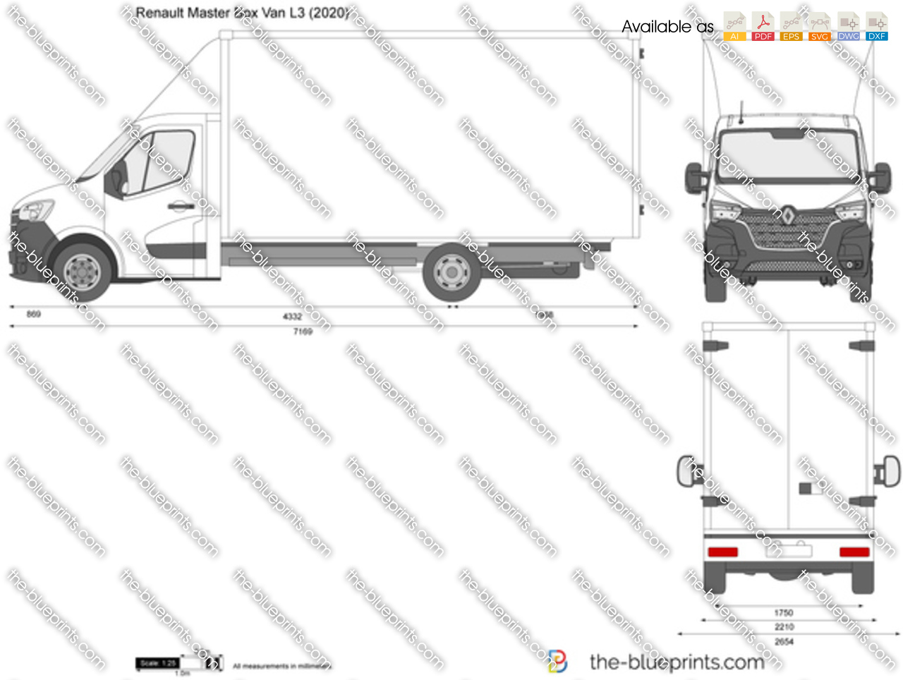 Renault Master 6x2  2023 - voorkant