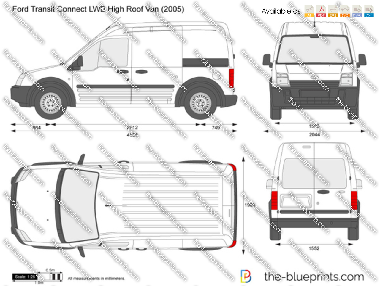 Ford Transit Connect  2004 - voorkant