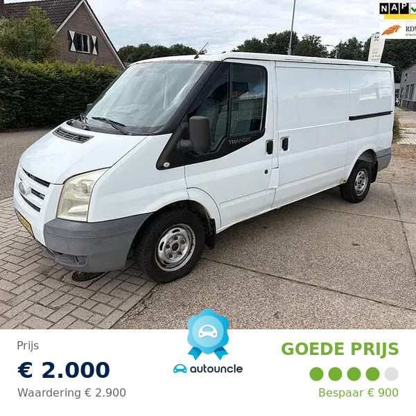 Ford Transit 260s FD Van 75 LR 4.23  2004 - voorkant