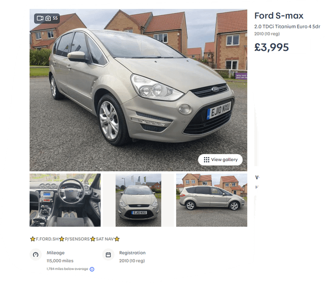 Ford S-max 2.0 Scti  2011 - voorkant