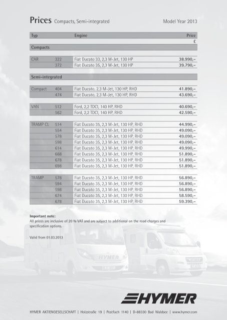 Foto van HYMER COMPACT 474