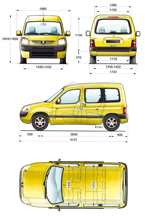 Peugeot Partner  2004 - voorkant