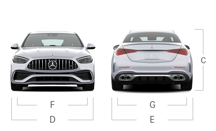 Mercedes-Benz AMG C 43 4matic+ - voorkant