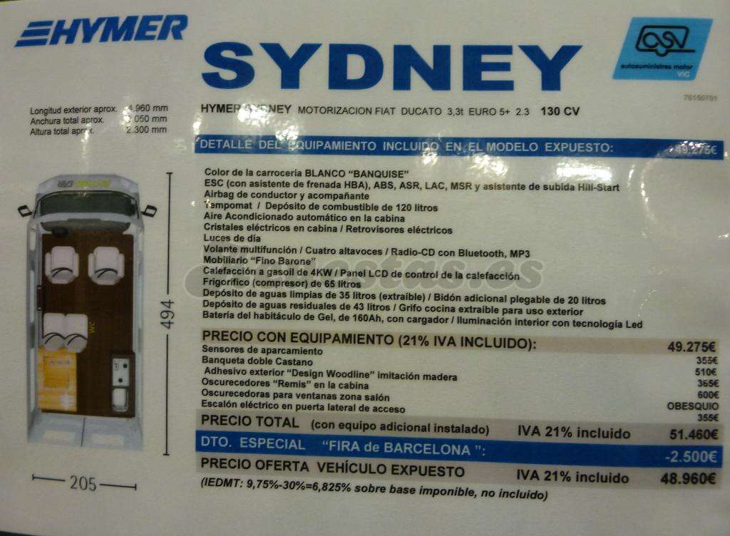 Foto van HYMER SYDNEY