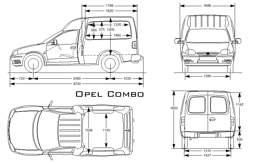 Opel Combo - voorkant