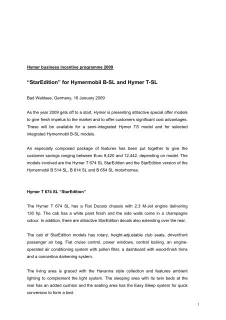 Foto van HYMER T 674SL