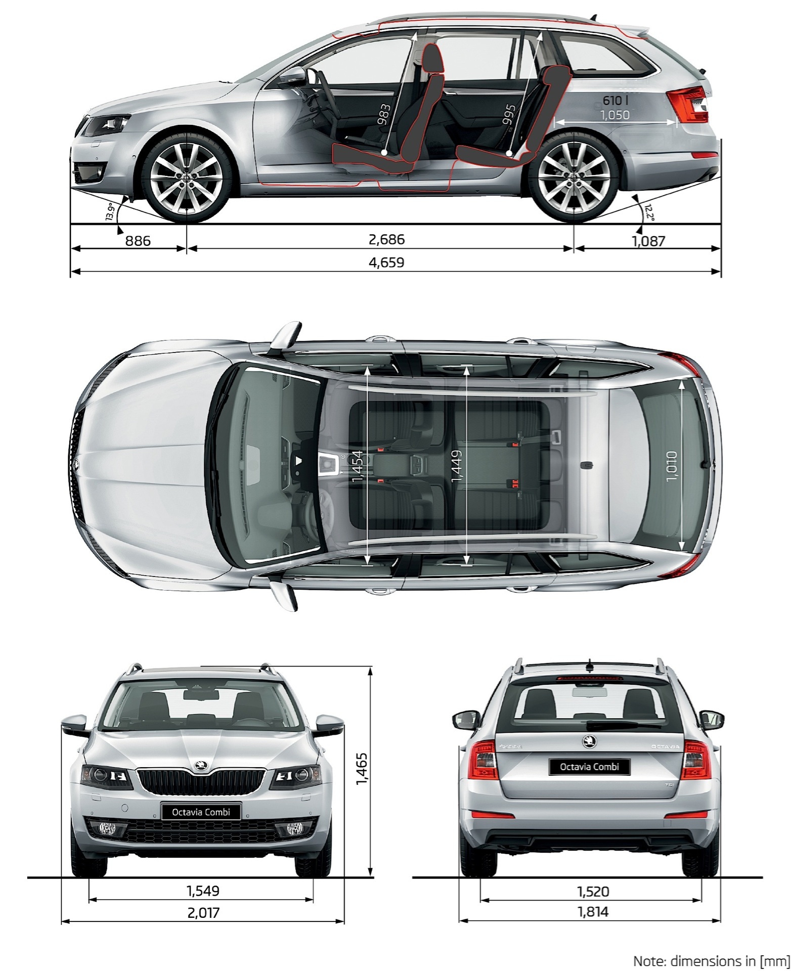 Skoda Octavia  2015 - voorkant