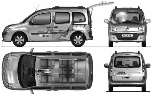 Renault Kangoo  2009 - voorkant